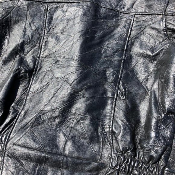 🔥Leather Biker / Motorcycle Jacket Size Medium - Picture 3 of 8